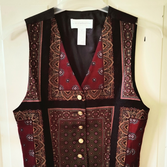 Vintage Vest by Liz Claiborne Petite Collection - Picture 2 of 10